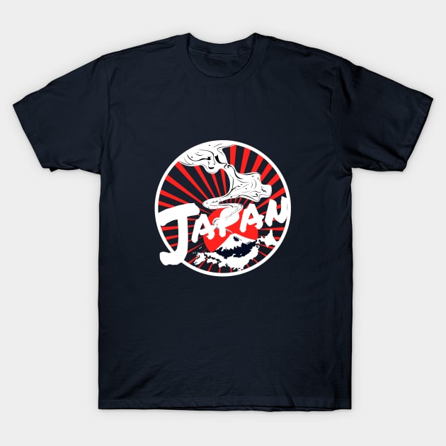 Japan Mount Fuji Land Of The Rising Sun T-Shirt by ChrisWilson